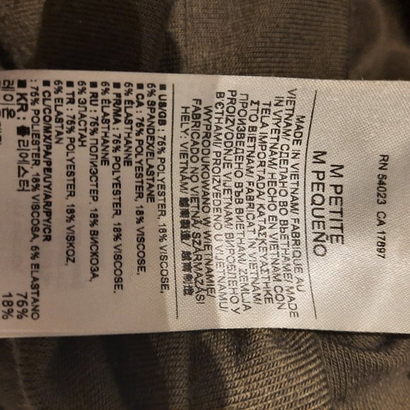 Banana Republic Dark Green Dress Size Medium Petite - Picture 5 of 6